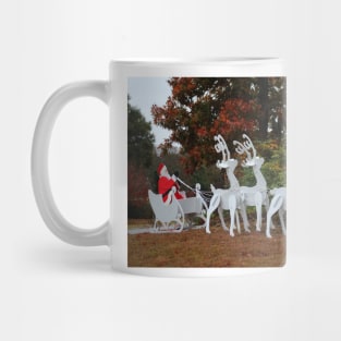 Santa Sleigh And Reindeer Mug